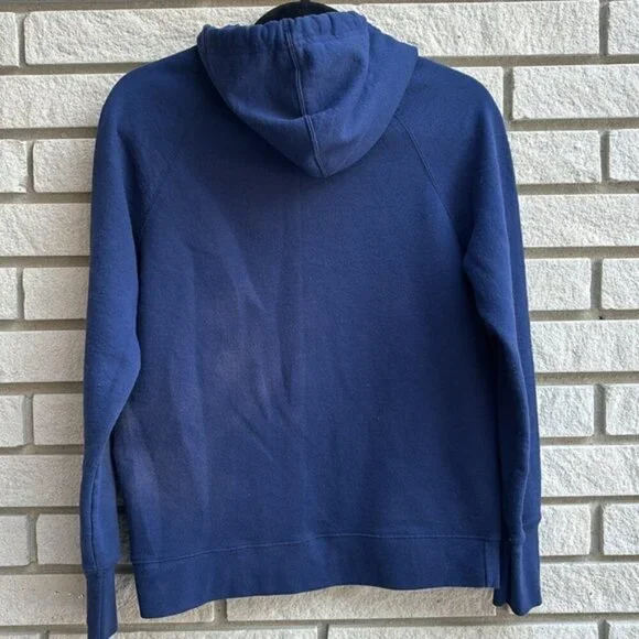 Champion Classic Navy Blue Hood Sweatshirt Size S - Picture 8 of 9